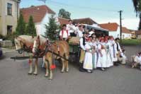 Pan Musil je se sv�mi ko�mi �asto zv�n na r�zn� akce - nap��klad na hody v Rost�nic�ch. Pro zv�t�en� klikn�te